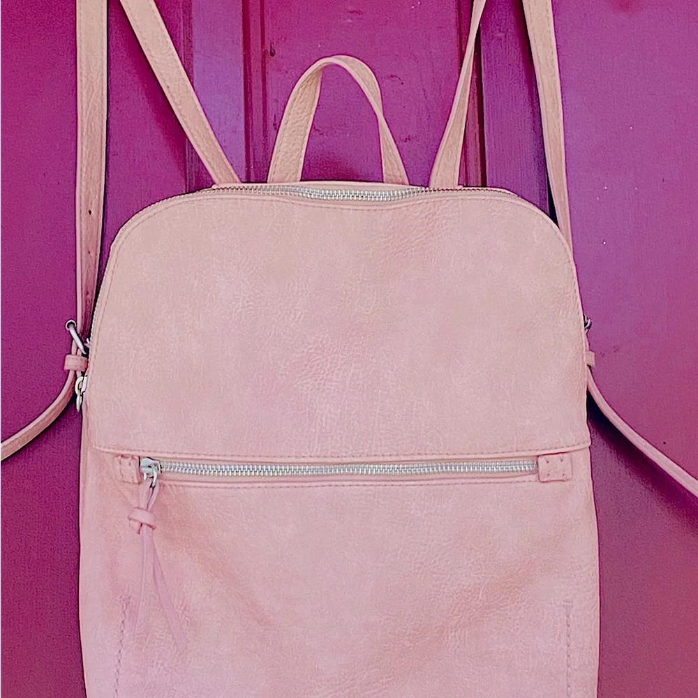 Universal Thread Blush Pink Faux-Leather Women’s Backpack